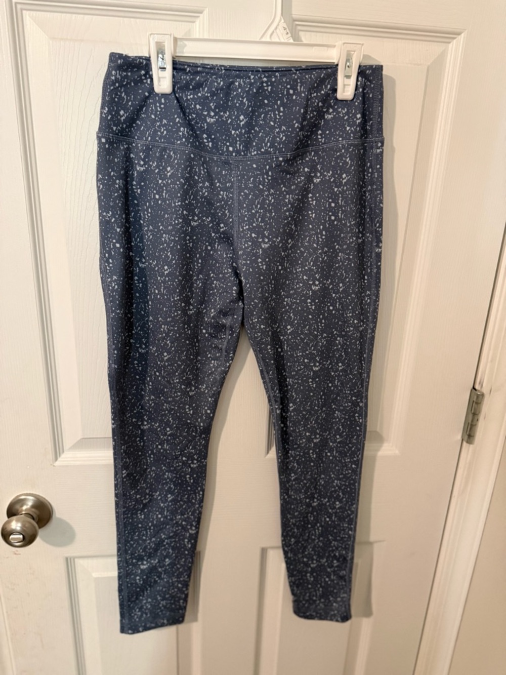 Vineyard Vines Navy and White Speckle Performance Leggings